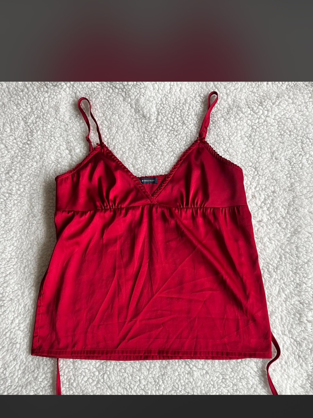 brand new without tags unworn red satin brandy Melville ‘Edith’ cami top